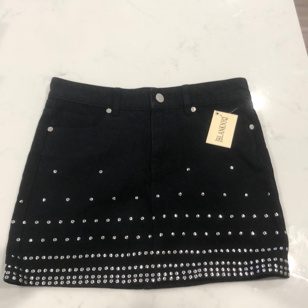 Studded blank nyc skirt